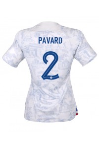 Frankrijk Benjamin Pavard #2 Voetbaltruitje Uit tenue Dames WK 2022 Korte Mouw